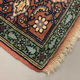 Vintage afghan ersari part silk rug 205x140 cm
