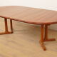 Vintage extendable round dining table | Dyrlund | Solid teak | Danish
