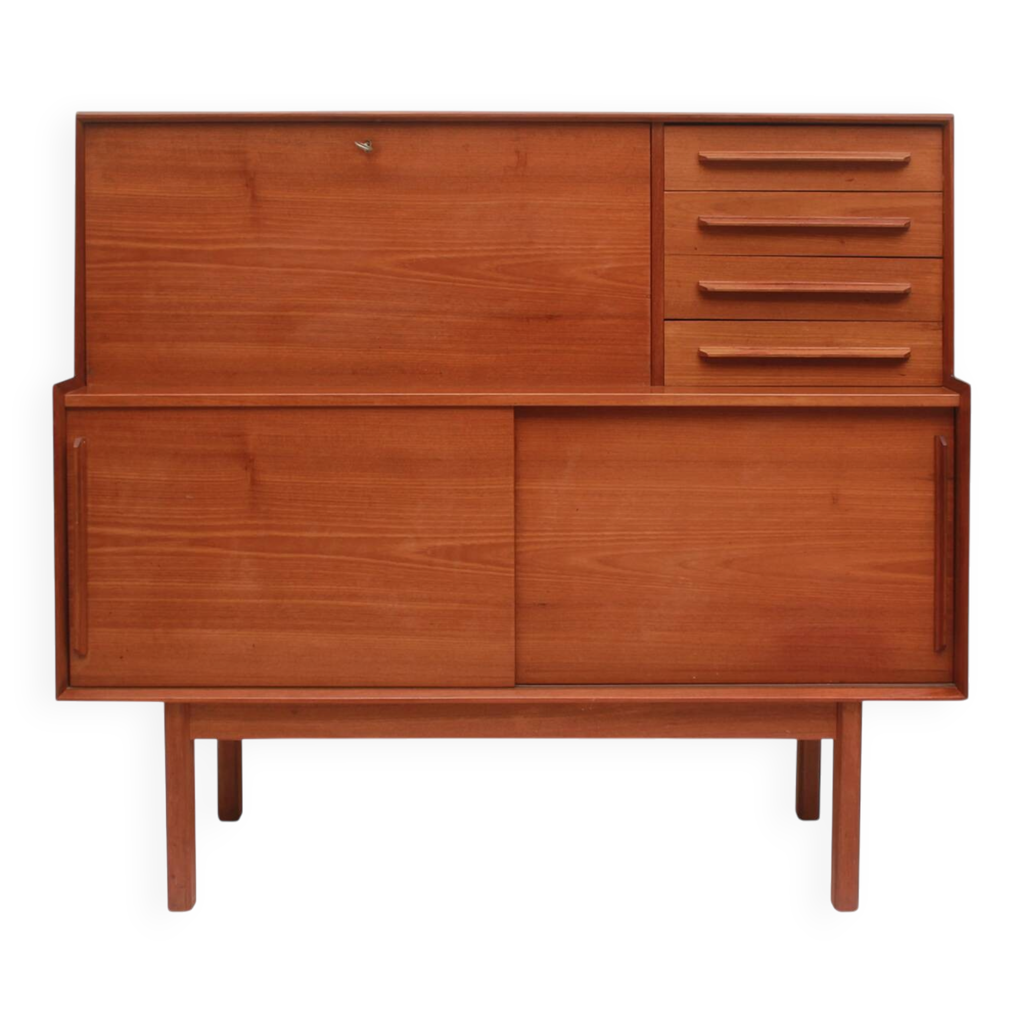 1960s sideboard - secretary combination in teak