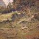 Italian landscape painting signed Giuseppe Gheduzzi from the 20th century