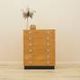 Danish pine veneer chest of drawers with six drawers, 1970s