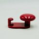 Pair of Red Wall Hooks by Carlo Bartoli, 1970s