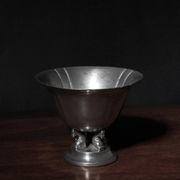 Art Deco Pewter Dolphins Bowl From GAB, 1935, Sweden