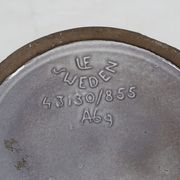 Vase émaillé avec motif profond par Ingrid Atterberg pour Upsala-Ekeby, Suède 1950