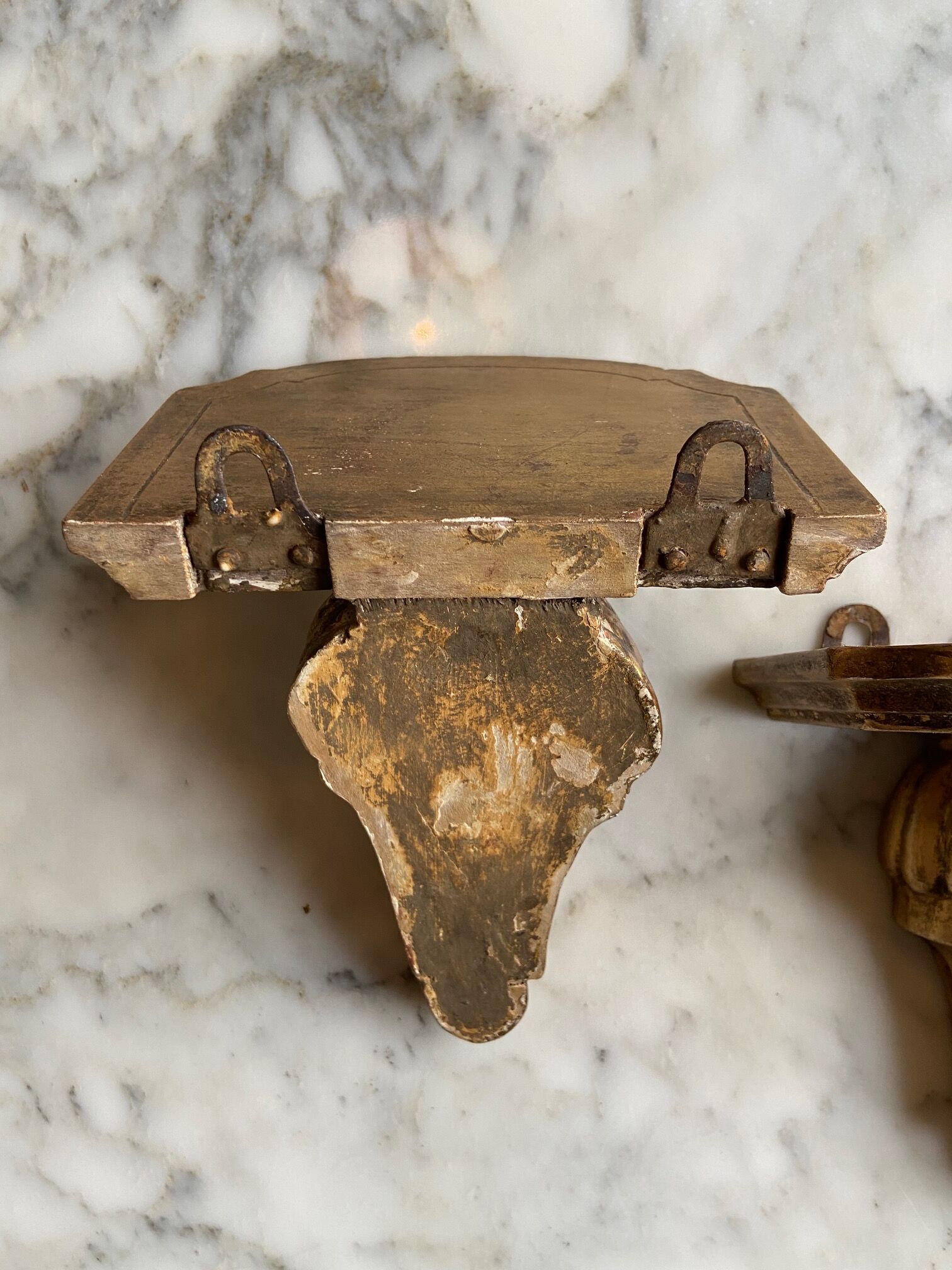 Pair of wall shelves