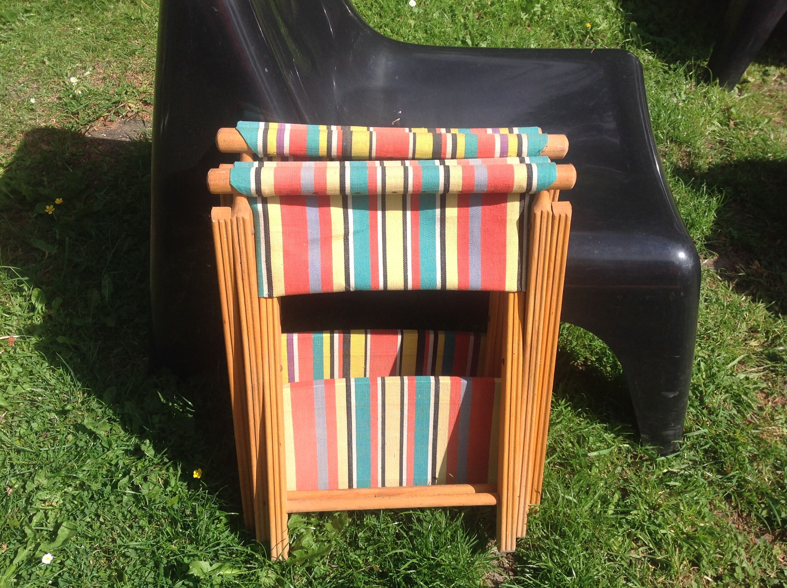 Duo of folding chairs