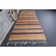Vintage Turkish Hand-Knotted Wool Cotton Orange Kilim Runner Rug 127x391