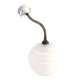 Applique art déco verre clichy blanc laiton porcelaine