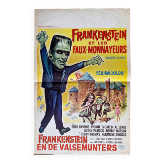 Original cinema poster "Frankenstein and the Counterfeiters" 35x54cm 1966