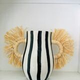 Vase amphore noir et blanc