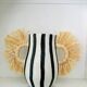 Vase amphore noir et blanc