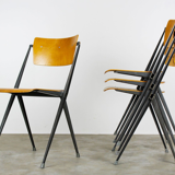 Chaises Pyramid vintage par Wim Rietveld pour Ahrend de Cirkel