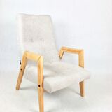 Beige danubio vintage design chair, 1970s