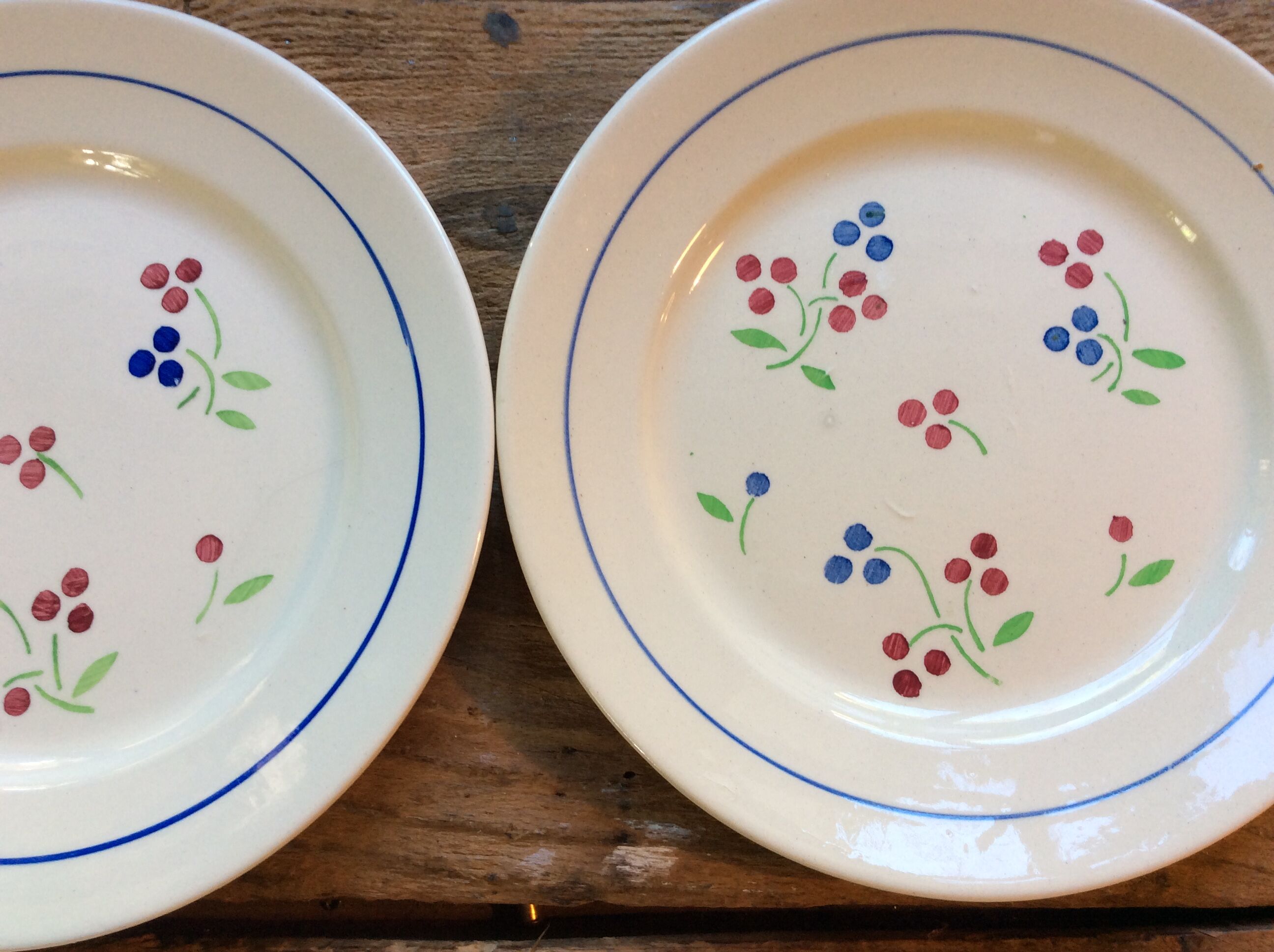 Set of 9 plates and 9 dessert plates Lunéville
