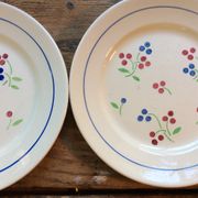 Set of 9 plates and 9 dessert plates Lunéville