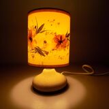 Dried flower lampshade