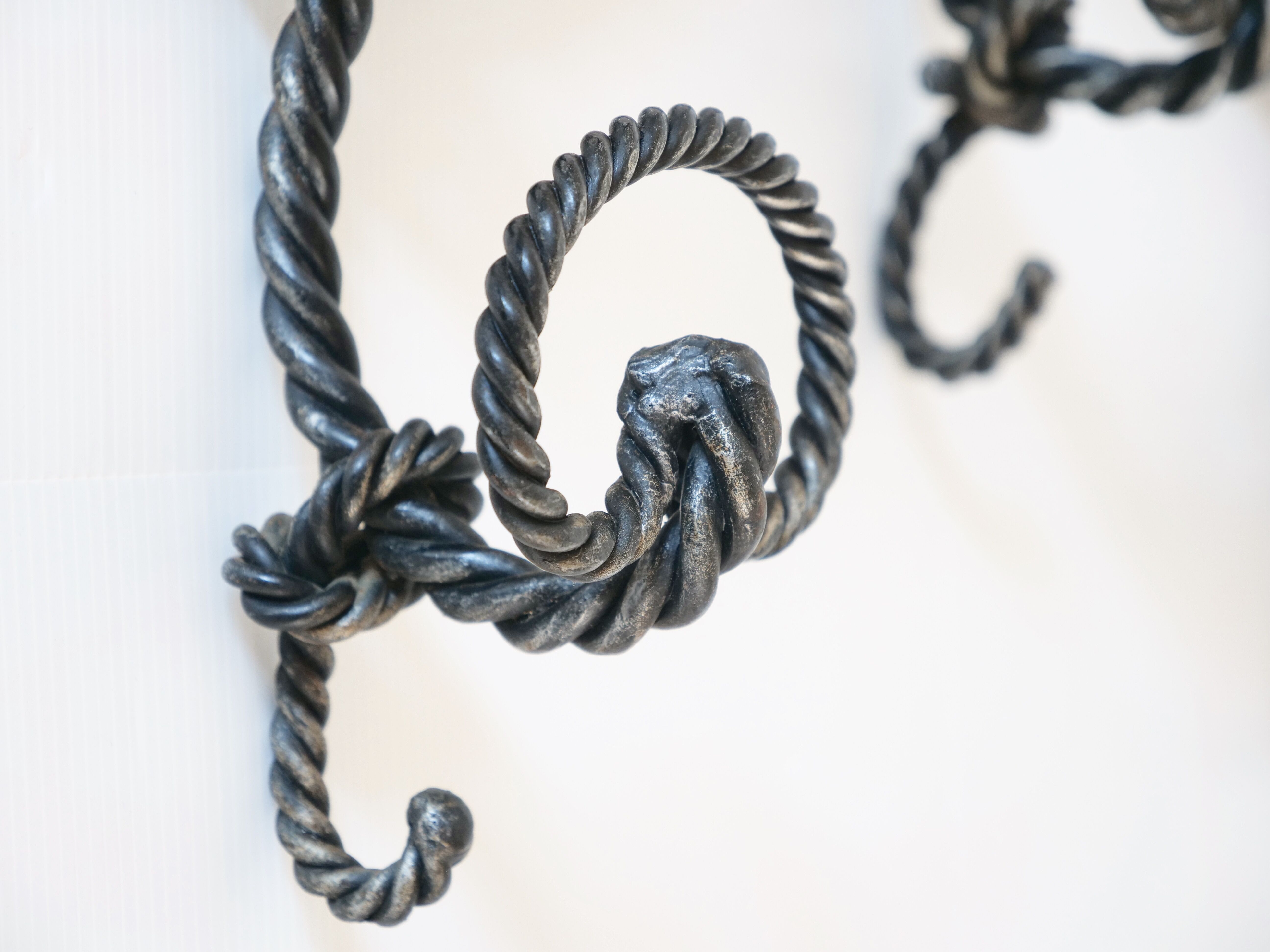 Marine decoration wrought iron coat rack