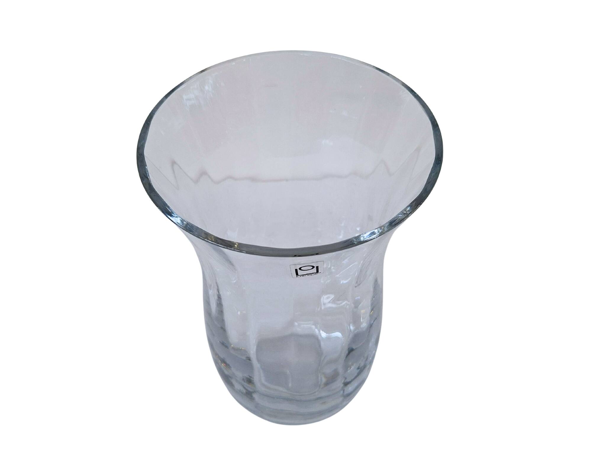 Vaso Centro Tavola Vintage ICHENDORF in Cristallo – Handarbeit – H 30cm