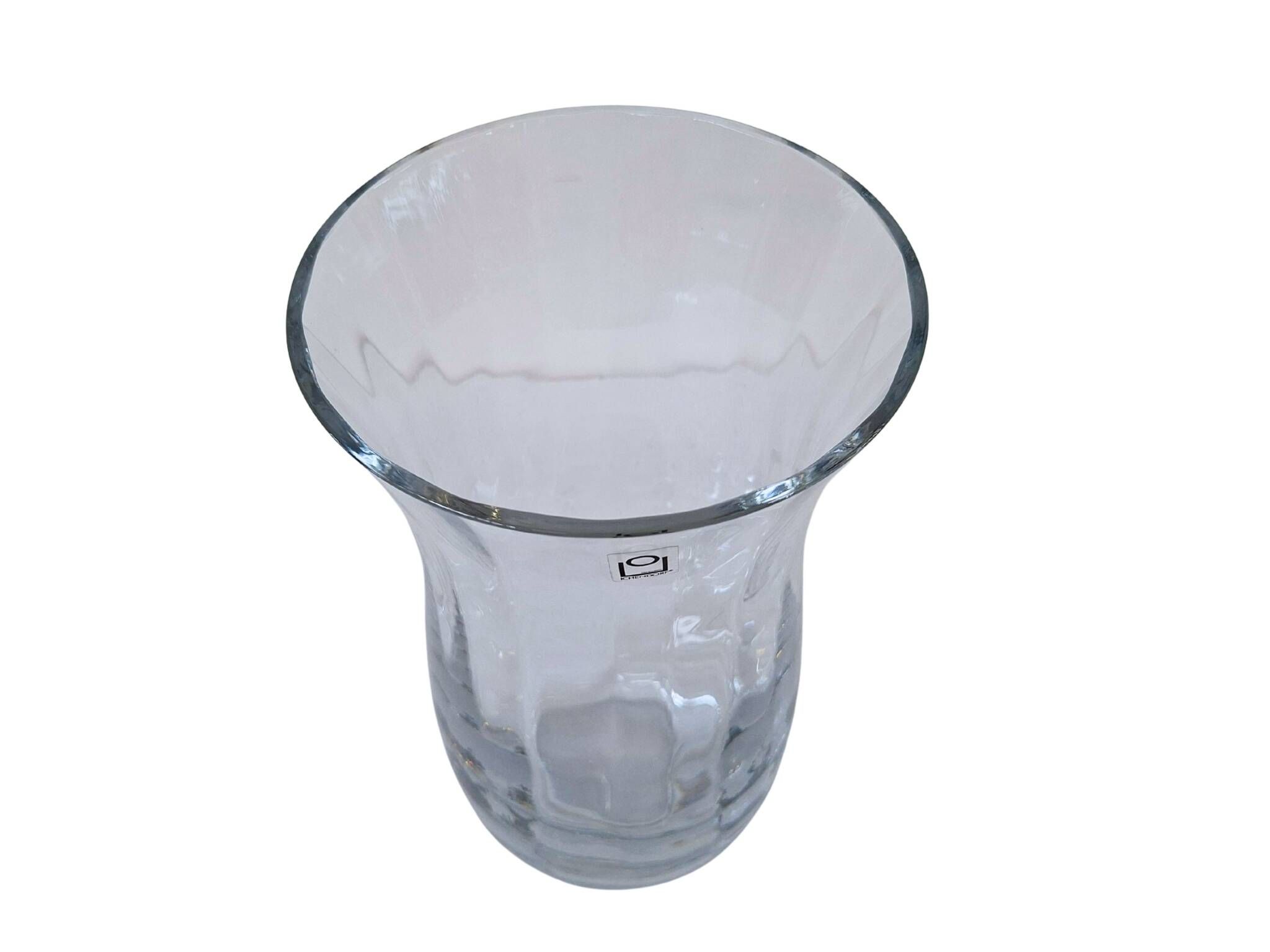 Vaso Centro Tavola Vintage ICHENDORF in Cristallo – Handarbeit – H 30cm
