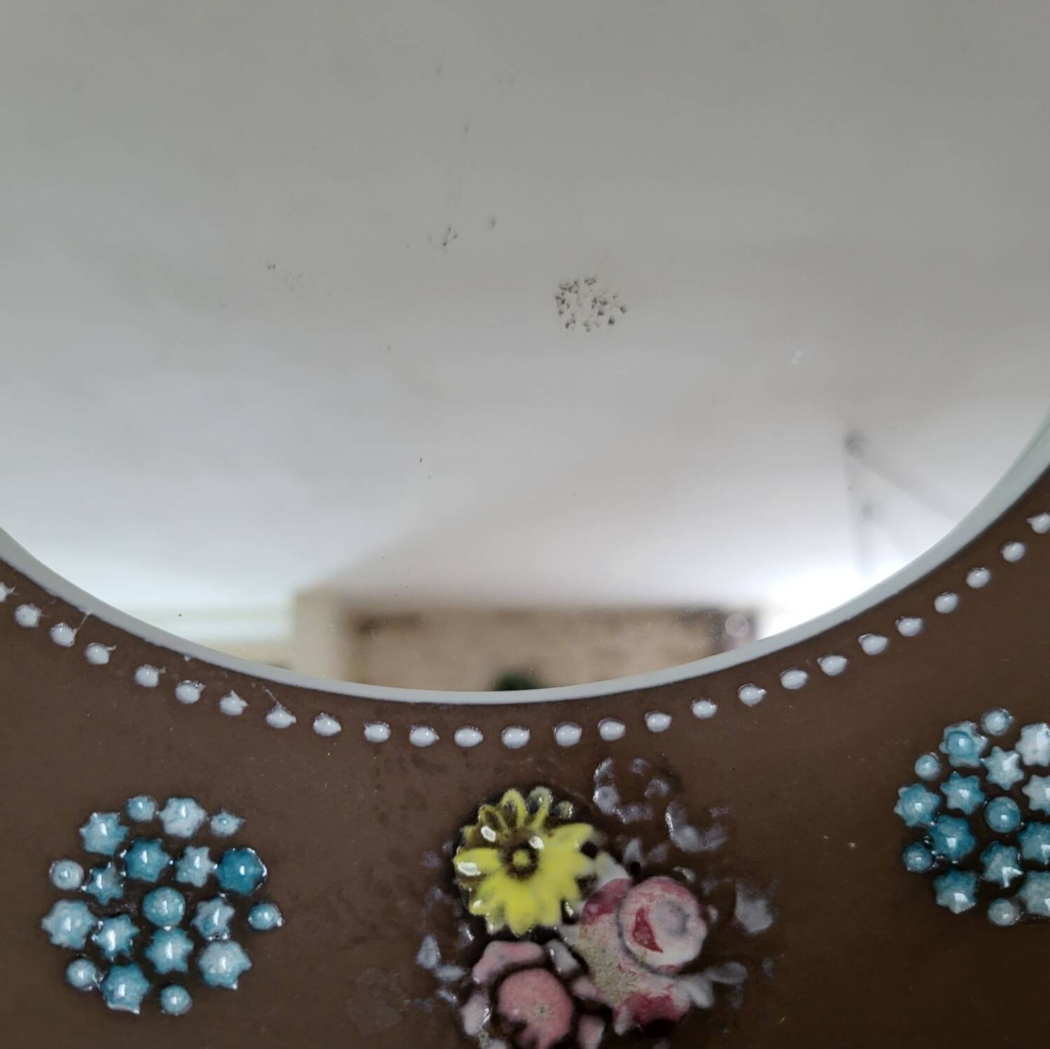 Ceramic Mirror Mari Simmulson Floral Decor/ Scandinavian Design