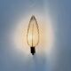 Art Deco brass and glass sconce by Ezan, France, 1940s