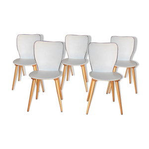 5 chaises baumann en