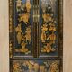 Chinese lacquered wedding cabinet painted circa 1920