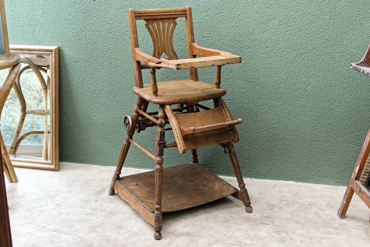 Baby high chair, early 20th century