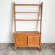 Bibliothèque de style scandinave, pieds compas, 1950/60'