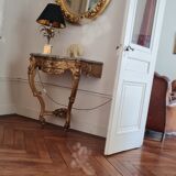 Mirror trumeau gilded wood and patinated XIX century