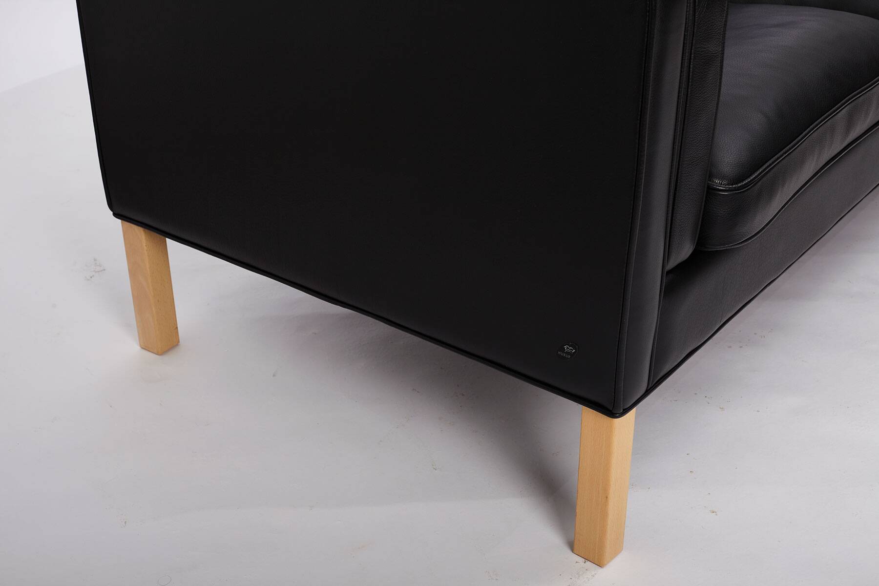 Leather Sofa produced by Hurup Møbelfabrik, Denmark 1970s.