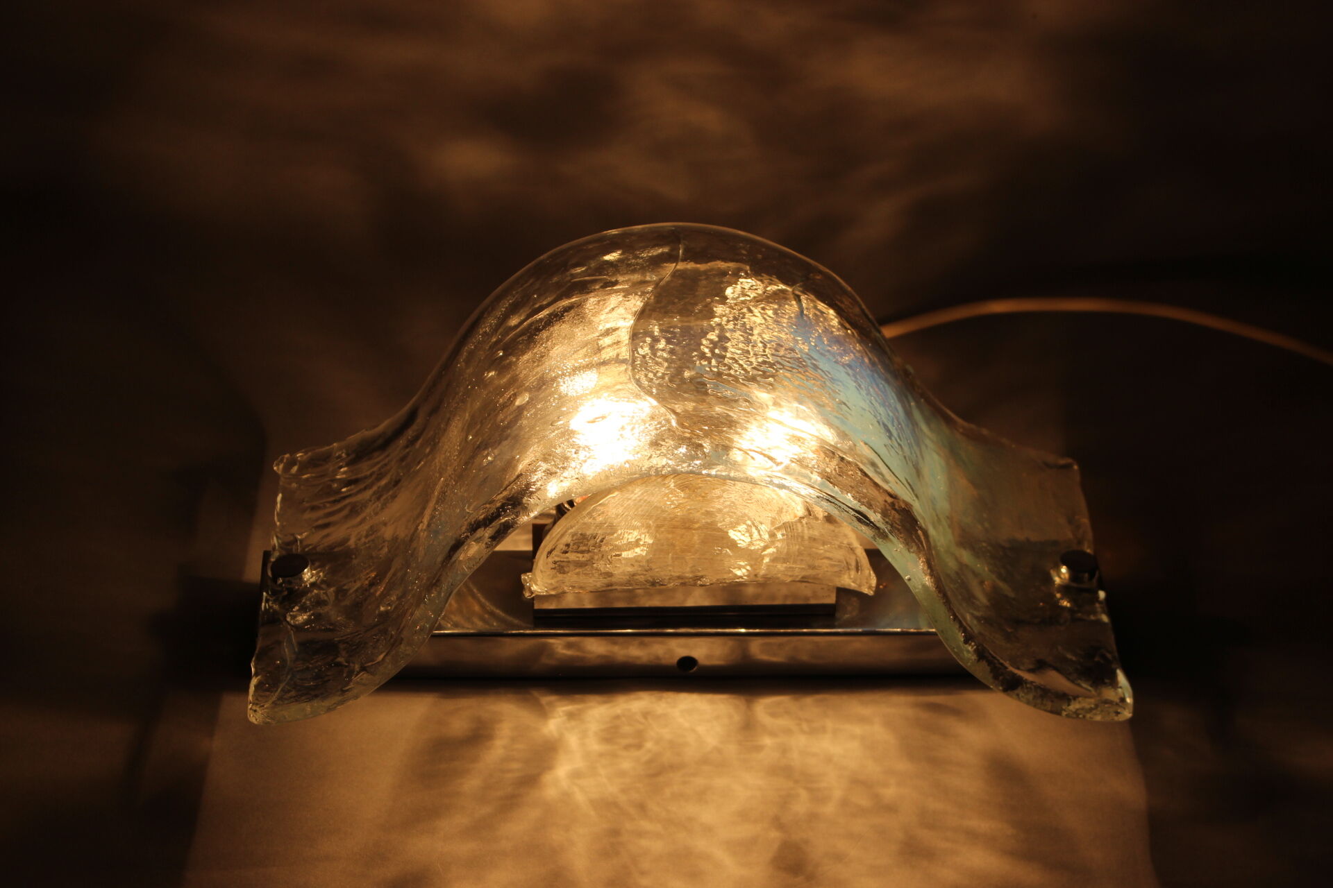 1970s Murano Glass Wall Lamp, Italy