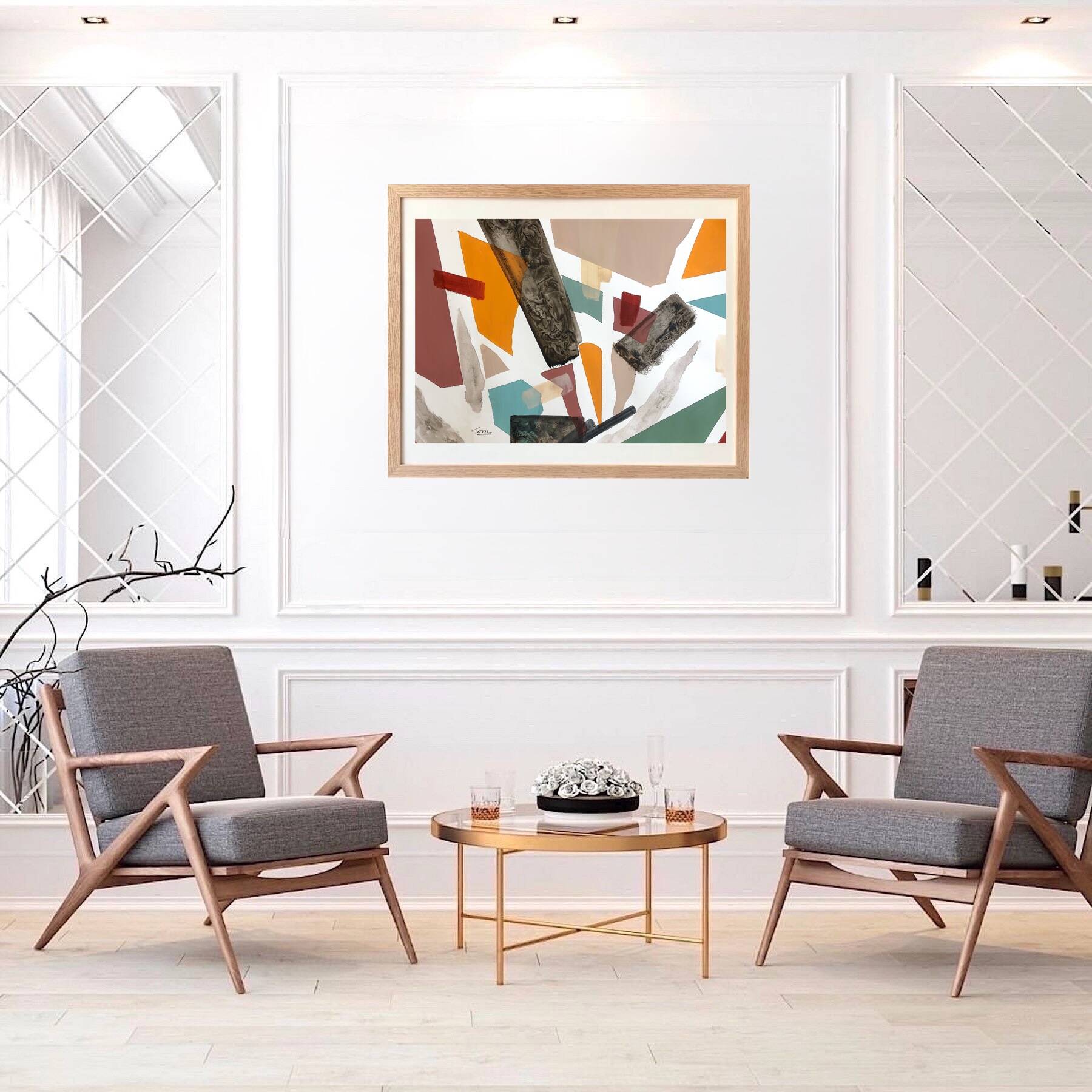 Original and unique hand-painted abstract painting