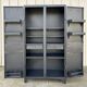 Metal kitchen cabinet, ball handles, 1950s