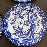 8 dessert plates with Japanese cherry blossom design