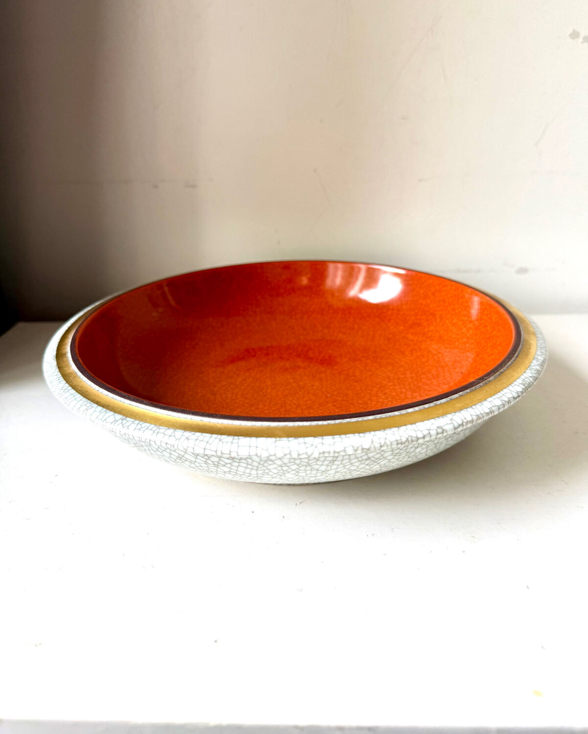 Royal Copenhagen  Porcelain crackle ware designed by Thorkild Olsen