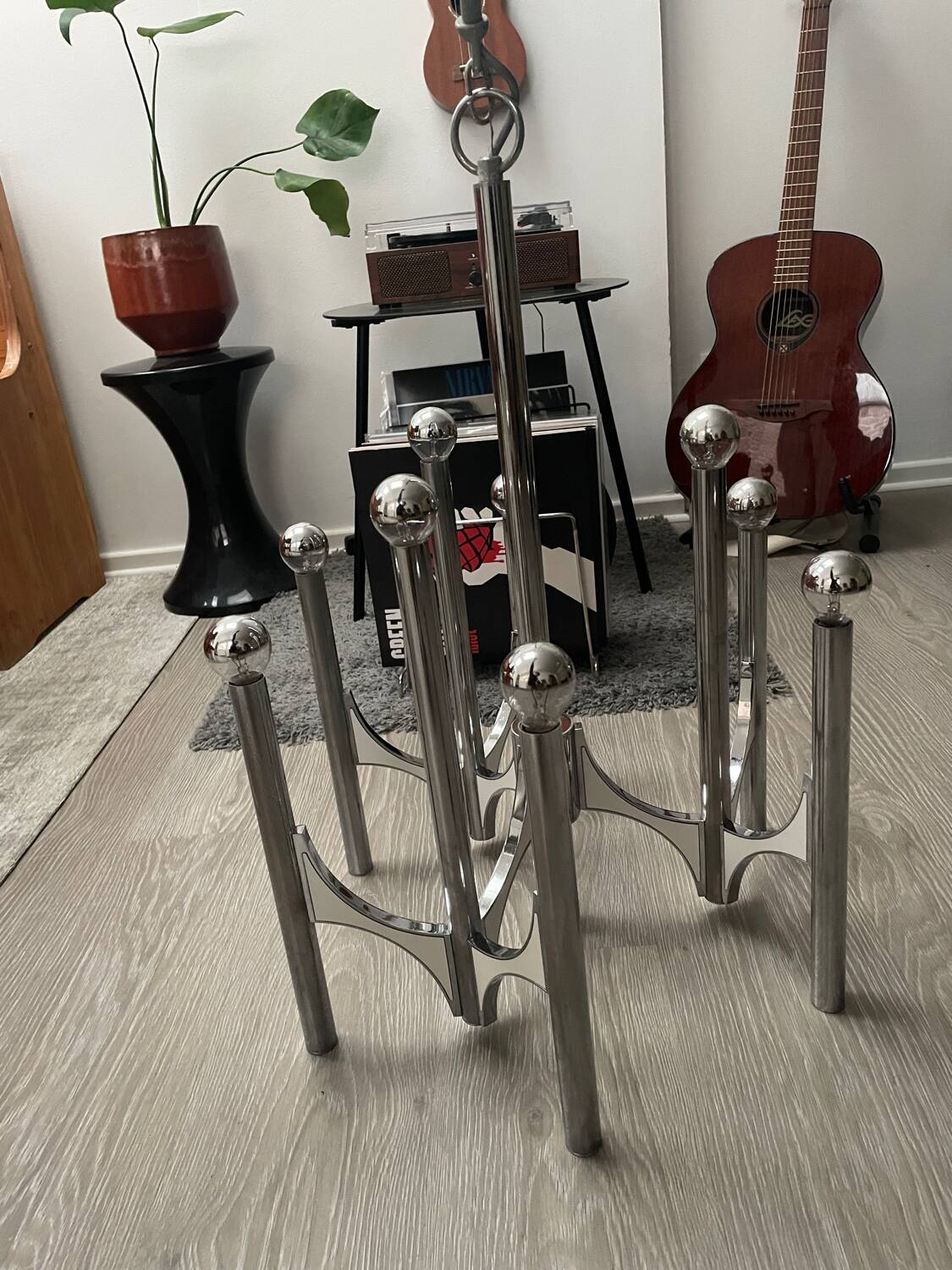 Gaetano Sciolari chandelier 70s 9 lights