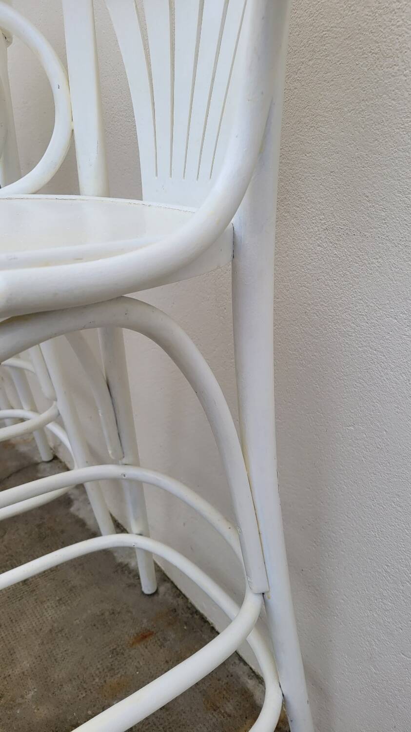 Set of 3 bentwood restaurant bar stools bistro