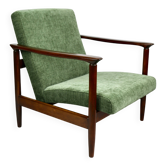Fauteuil GFM-142 vert olive par Edmund Homa, années 1970