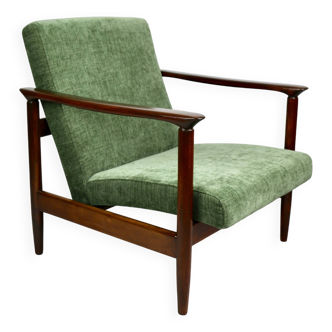 Green Olive GFM-142 Armchair by Edmund Homa, 1970s
