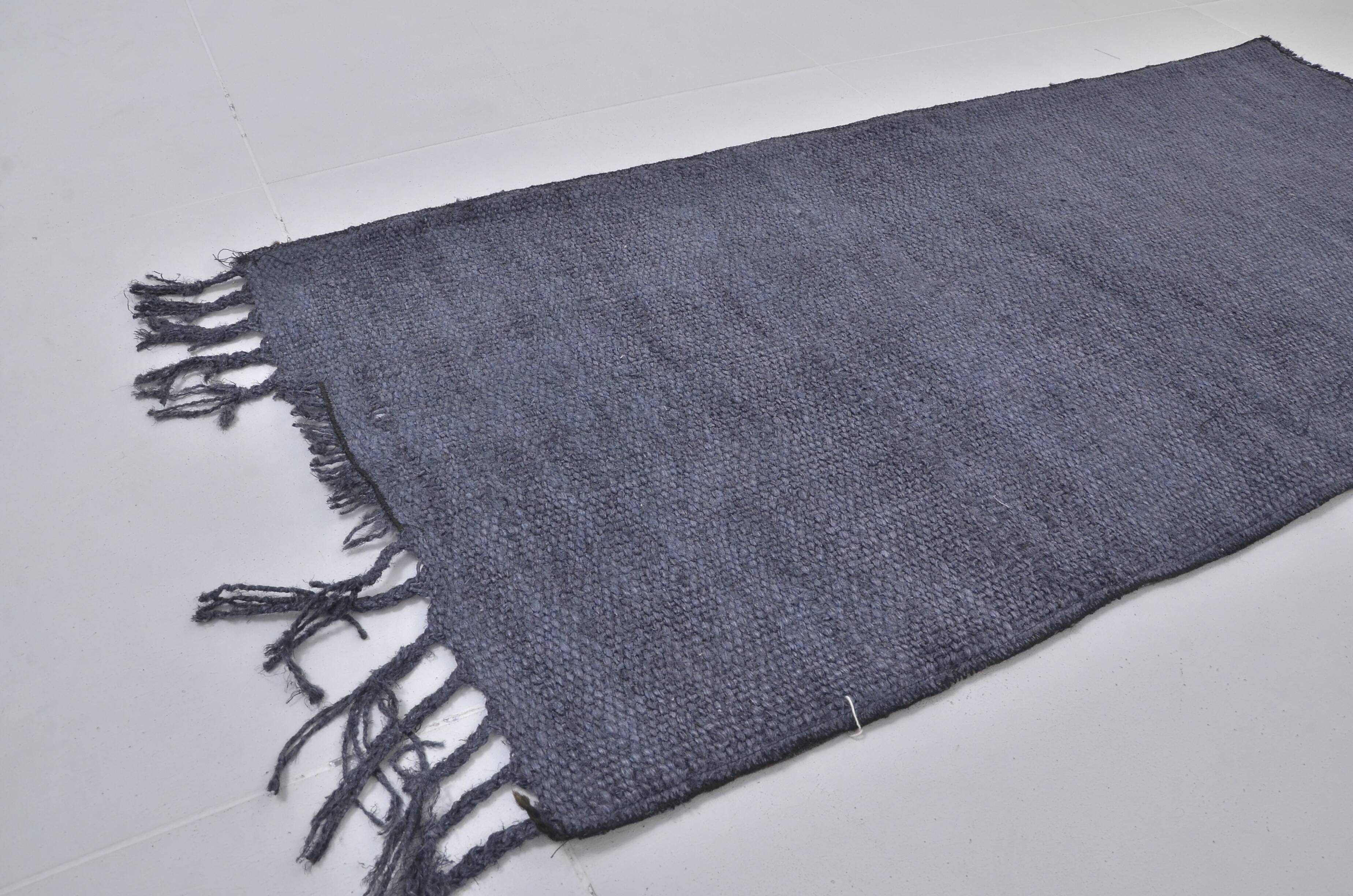 Vintage Black Hemp Rug sku3956