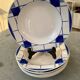 Many faience plates from Digoin Sarguemines, model Efel.