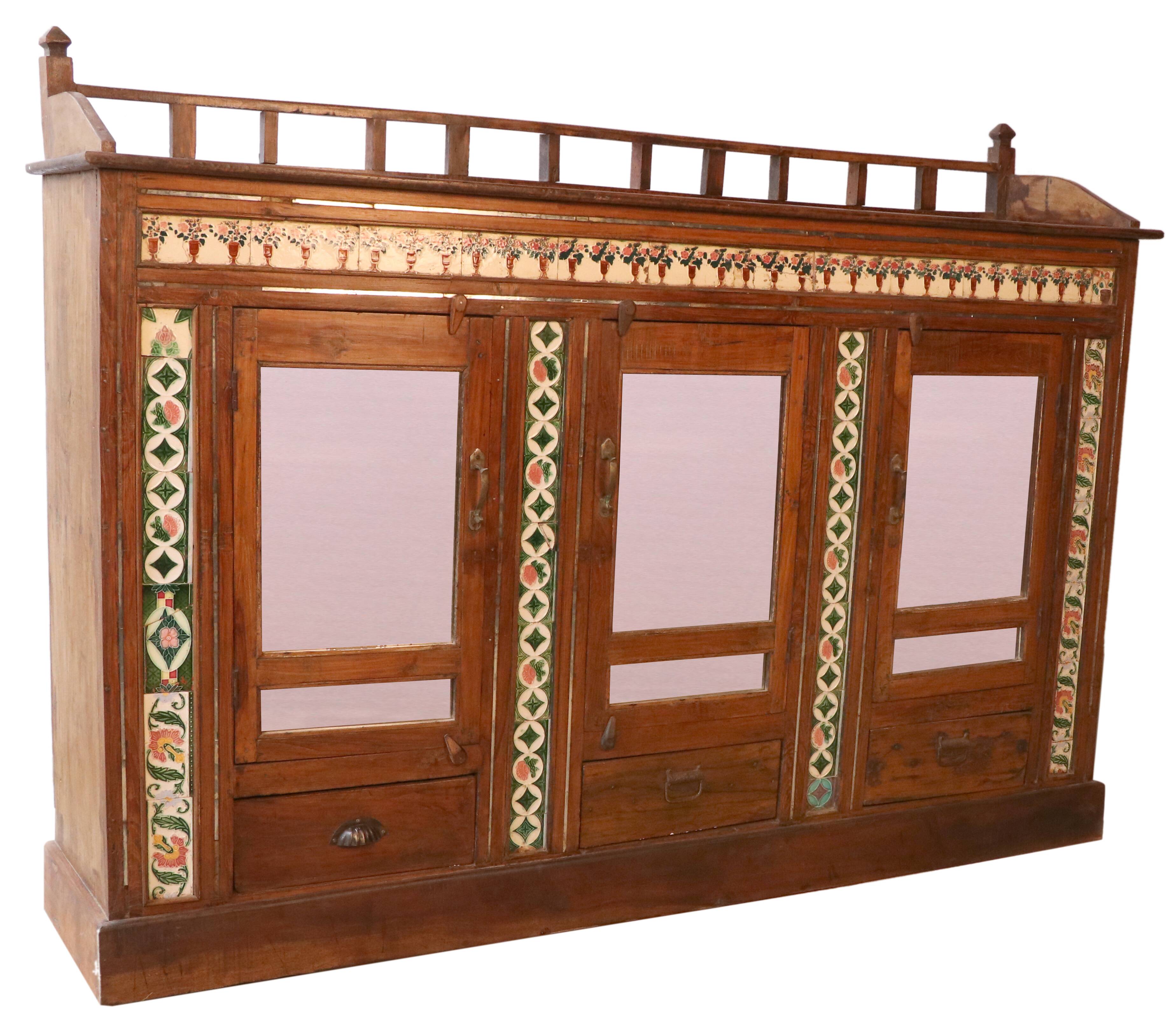 Colonial sideboard in Burmese teak