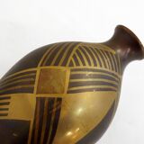 Small art deco copperware vase