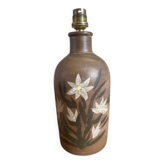 70s stoneware lamp base