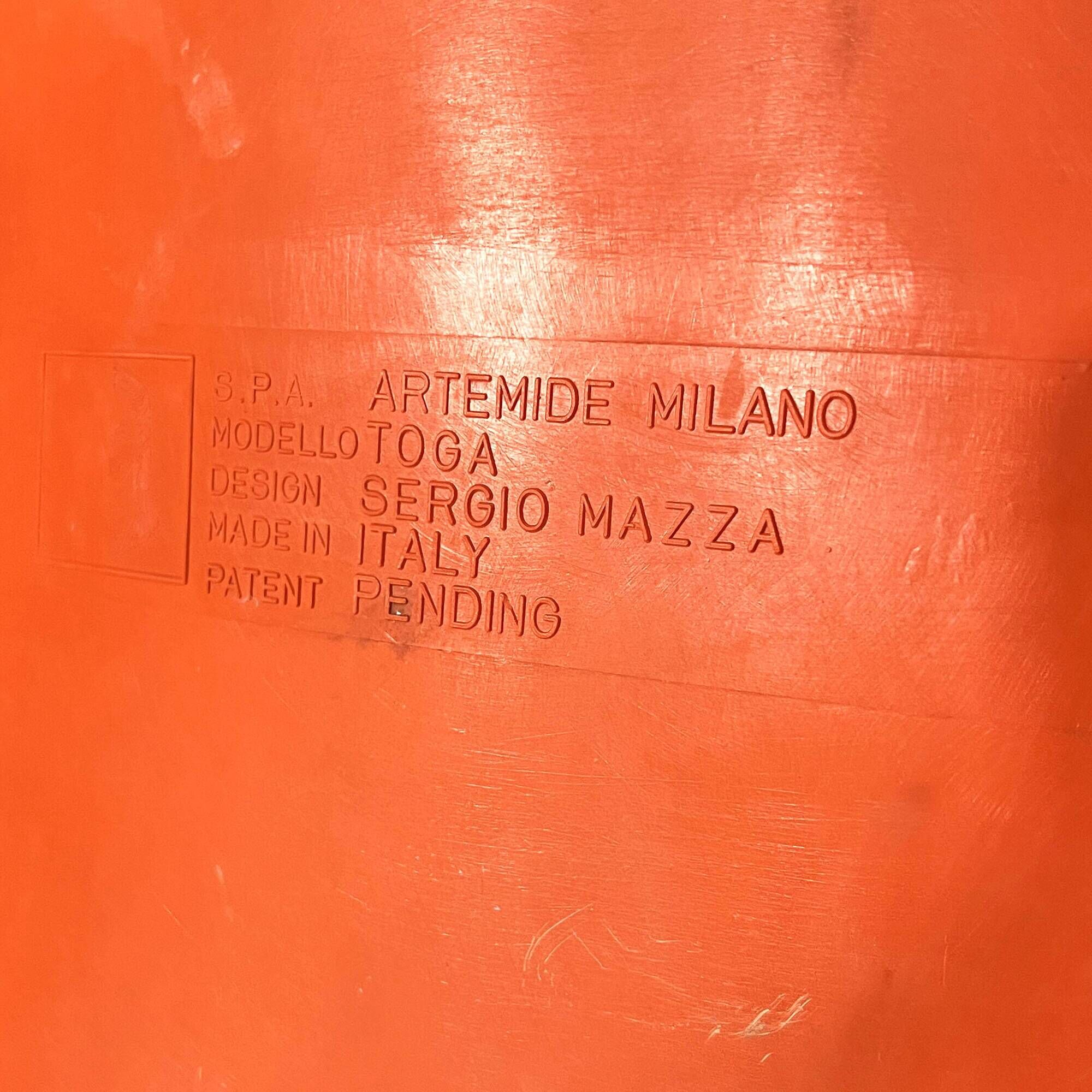 Toga armchair in orange by Sergio Mazza for Artemide, 1960
