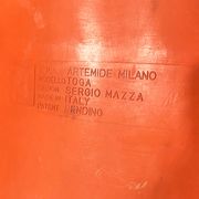 Toga armchair in orange by Sergio Mazza for Artemide, 1960