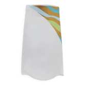 Vase parchment, white porcelain decorated, designed by J. van Loon, Rosenthal, Germany, 1980s.