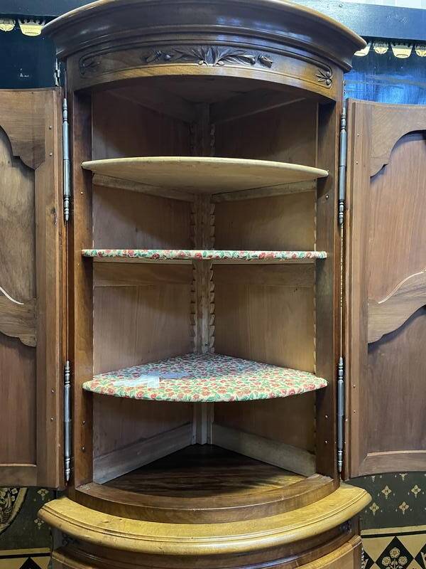 Louis XV style Provencal corner cupboard