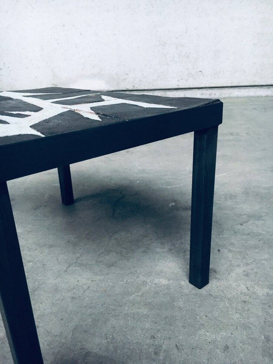 Ceramic Tile Side Table, Belgium, 1960s